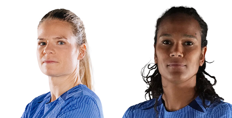 Wendie Renard et Eugénie Le Sommer les yeux dans les bleues